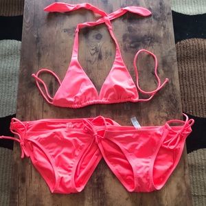 VS Bright Coral  Bikini Set